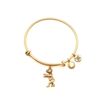 Urban Leaves Berlin Bear Bangle, gold tone