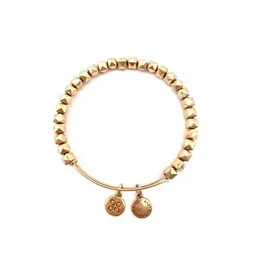 Urban Leaves Soho Squares Bangle, gold tone