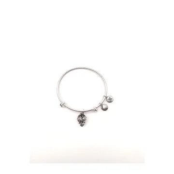 Urban Leaves Strawberry Bangle, vintage silver